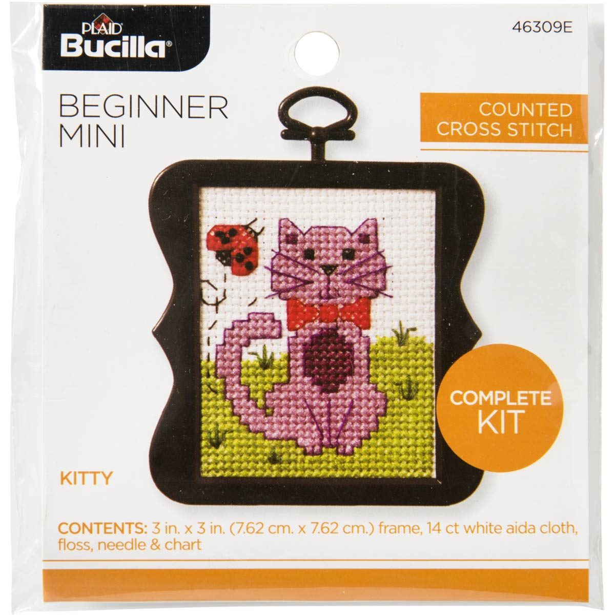 Beginner Kitty Cross Stitch Mini Kit